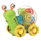 brinquedo educatico bebês caracol musical luzes com pilhas - braskit