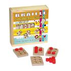 Brinquedo Educativo Alfabeto Braille Vazado Em Mdf E Eva