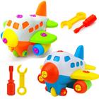 Brinquedo Educativo Avião de Montar com Chave Kit C/2