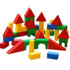 Brinquedo Educativo Blocos De Construção Madeira 40 Pecas