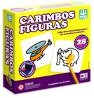 Brinquedo Educativo Carimbos Figuras com Giz de Cera - 28 Peças - NIG
