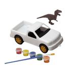 Brinquedo Educativo Carro P/ Colorir Dinossauro Colecionável - Homeplay