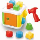 Brinquedo Educativo Cubo Encaixa Elementos 12 Peças