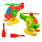 Brinquedo Educativo Helicóptero de Montar com Chave - Kit 2 unidades