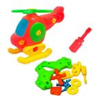 Brinquedo Educativo Infantil Helicóptero Monta e Desmonta