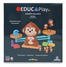 Brinquedo Educativo Jogo Balança Numérica Matemática Macaco - POLIBRINQ