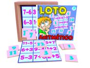 Brinquedo Educativo Loto Aritmético Com 40 Peças - Simque