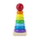 Brinquedo educativo Melissa & Doug Rainbow Stacker Anel de madeira