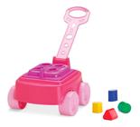 Brinquedo Educativo Mipuxa Rosa Com Blocos De Encaixar