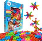 Brinquedo Educativo Plukt Estrelas Blocos De Montar 100 Pcs