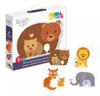 Brinquedo Educativo Quebra-cabeça Infantil Animais Filhotes 6021