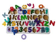 Brinquedo Educativo - Tabuleiro De Encaixe Alfabeto