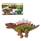 Brinquedo Estegossauro Com Sons E Luzes - Marrom