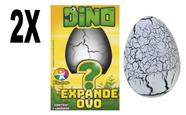 Brinquedo Expande Na Agua Kids Dino Expande Ovo Kit com 2