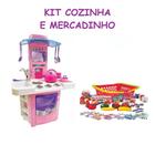 Brinquedo Faz De Conta Mercadinho Para Crianças Com Cozinha - Big Star