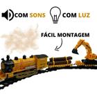 Conjunto de trem elétrico Brinquedo-clássico Conjuntos de trem - crianças Trem  Brinquedos-bateria alimentado motor locomotiva com som e luzes, kits  ferroviários, trilhos, crianças Gif