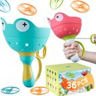 Brinquedo Flying Disc Toy WOEHOL Fly Catcher Toys com 36 discos para crianças de 4 a 8 anos