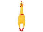 Brinquedo Frango Galinha Grita Borracha P/ Cães 41cm Gigante - 2 un