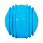Brinquedo Furacão Pet Bola de Borracha Maciça Azul com Friso para Cães - 8cm