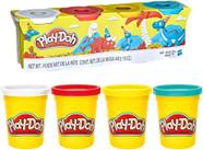 Brinquedo Hasbro Massinha Play Doh 4 Potes Sortidos Modelar