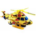 Brinquedo Helicóptero Bombeiro Policial Led, Som E Música
