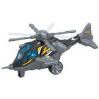 Brinquedo Helicóptero Cinza de Fricção Blue Sky Som e Luz DM