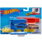 Brinquedo Hot Wheels Lançador Com Carrinho Azul Mattel Fth84