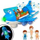 Brinquedo Infantil Avião Musical Com Passageiros Anda E Gira 360 Graus - Fun Game