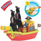 Brinquedo Infantil Barco Grande Pirata Menino Menina 3 anos Presente Flutua na Agua Piscina