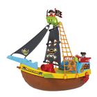 Brinquedo Infantil Barco Pirata Com Rodinhas 23 Peças Maral