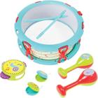 Brinquedo Infantil Bateria Colorida Baby - Buba 7973