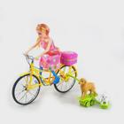 Brinquedo Infantil Boneca De Bicicleta 2 Cachorros De Skate (Amarelo) - Toy King