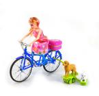 Brinquedo Infantil Boneca De Bicicleta 2 Cachorros De Skate (Azul) - toys