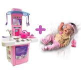 Brinquedo Infantil Boneca Reborn Com Mamadeira E Big Cozinha - Big Star e Milk Brinquedos