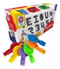Brinquedo Infantil Caixa Encaixa Letras E Números Estrela