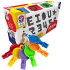 Brinquedo Infantil Caixa Encaixa Letras e Números Estrela