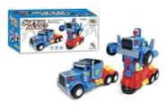 Brinquedo Infantil Caminhão Transformers Robô com Som e Luz