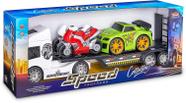 Brinquedo Infantil Carreta Cegonha Speed Truckers