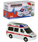 Brinquedo Infantil Carrinho de Ambulância com Som e Luz - Toy King