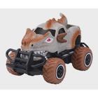 Brinquedo Infantil Carrinho De Controle Remoto Dinossauro Marrom