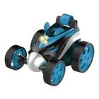 Brinquedo Infantil Carrinho De Controle Remoto Gira Car 360 Azul com Luz Fenix CCR-032AZ