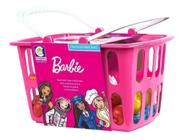 Brinquedo infantil Cesta De Mercado Barbie Cheff Rosa Cotiplas