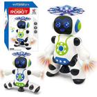 Brinquedo Infantil Com Sons e Luzes Led Coloridos Robô Dançarino Gira 360 Helice Envio Imediato! - Toys