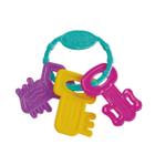 Brinquedo Infantil Didático Baby Keys - Mordedor e Chocalho - Maral - Rosa