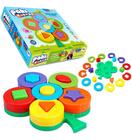 Brinquedo Infantil Didático Pedagógico Árvore Encaixe Paki Formas Geométricas - Paki Toys