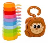 Crianças beliscam aparelho de brinquedo de macaco fidget brinquedo conjunto  brinquedos jogos de mesa infantil