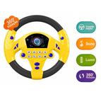 Brinquedo Infantil Educativo Volante Musical Interativo Com Ventosas Sons e Luzes Envio Amarelo Imediato