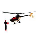 Brinquedo Infantil Helicóptero a corda que Levanta Vôo Preto