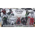 Brinquedo Infantil Kit 5 Bonecos Homem Aranha e Inimigos Venom
