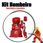 Brinquedo infantil Kit Bombeiro com Colete e Acessórios polícia